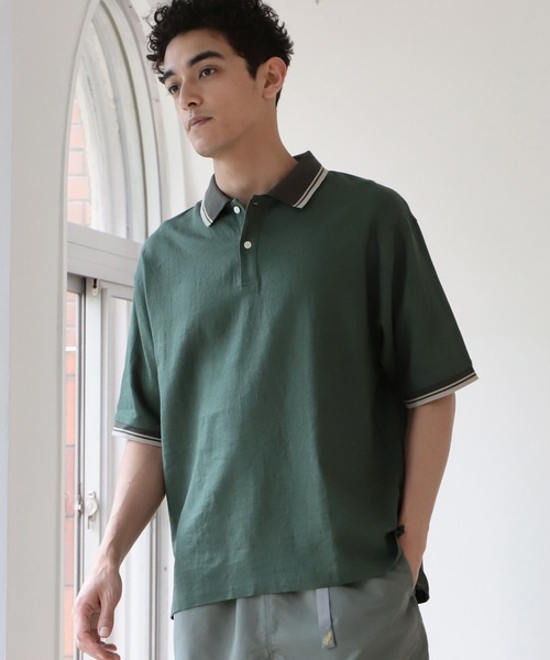 ポロシャツ B:MING by BEAMS / リネンシャツ地 ビッグポロシャツ|ZOZOTOWN |03
