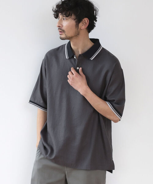 ポロシャツ B:MING by BEAMS / リネンシャツ地 ビッグポロシャツ|ZOZOTOWN |05