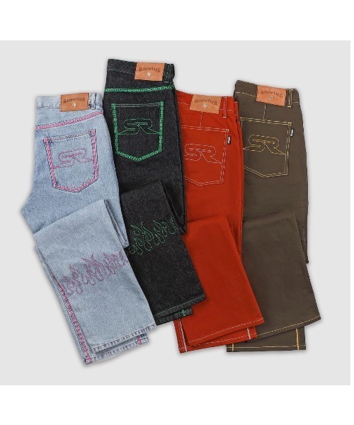 42 割引ライトブルー M メンズ M L レディース M Lサイズ相当 L メンズ L Xl レディース L Xlサイズ相当 年中無休 パンツ デニム ジーンズ Supplier サプライヤー Fire Pattern Stitch Logo Denim ファイヤー 炎柄 ステッチ ボトムス パンツ