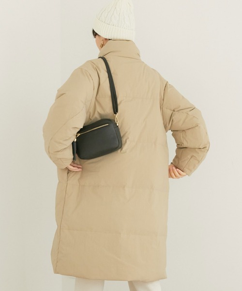 ★Doux archives 美品★ボリュームカラーロングダウン ブラッシュドマルチポリ ロング ダウンコート / J.PRESS LADIES