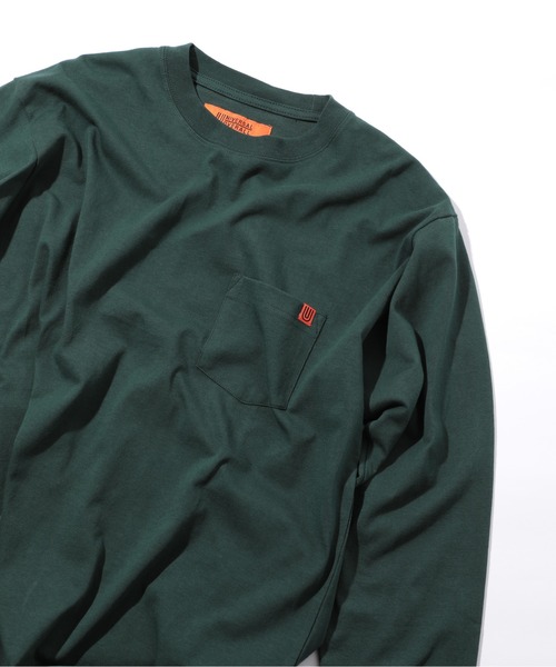 Universal Overall  長袖カラーシャツ　グリーン2XL UNIVERSAL OVERALL（ユニバーサルオーバーオール） tシャツ
