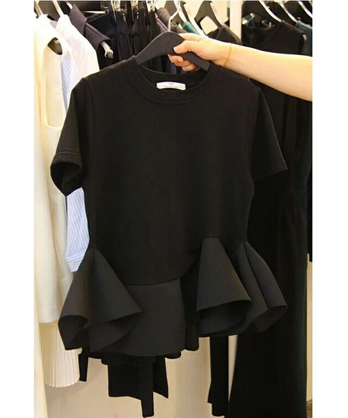 CHANEL シャネル スポーツライン Tシャツ 裾フリル Size42