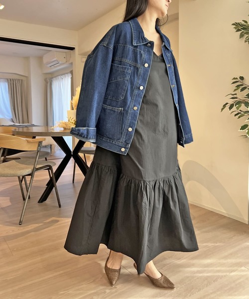 4／12まで掲示【新品】デニムカバーオールジャケット 楽天市場】Gジャン オーバーサイズ カバーオール アウター