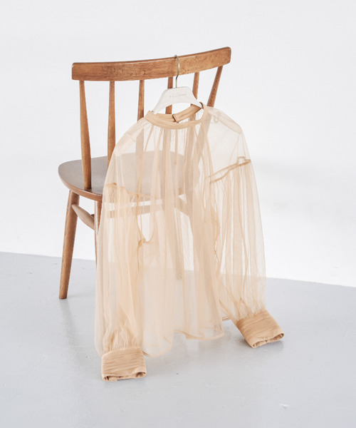 ブラウス シャツ Tulle Over Blouse レディース