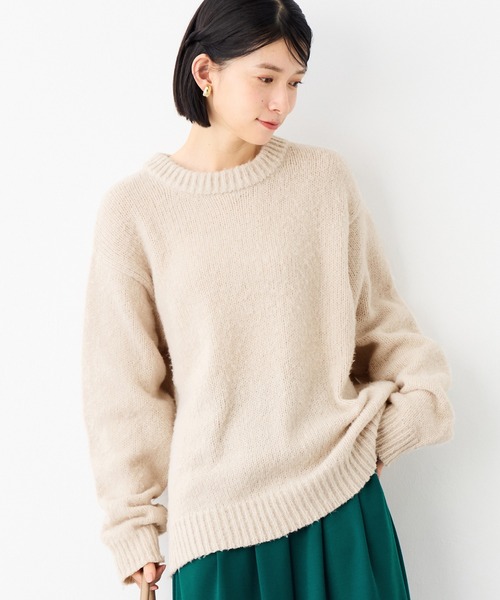 Viola e ニット セーター ゆるっとふんわり素材ニット