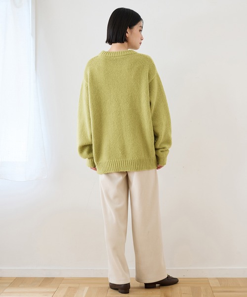 Viola e ニット セーター ゆるっとふんわり素材ニット