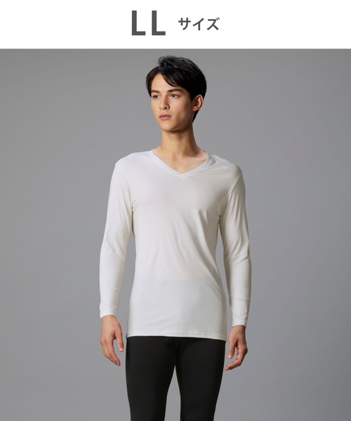 WACOAL MEN インナーシャツ 肌着 あったかインナー 8分袖 メンズ