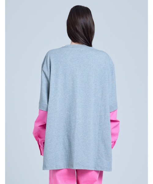 tシャツ 「Little Sunny Bite」 fake layered long tee レディース メンズ little sunny bite (リトルサニーバイト)fake layered long tee