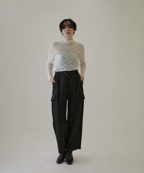 サロンアダムエロペ　イージーカーゴパンツ サロンアダムエロペ イージーカーゴパンツ サロン アダム エ