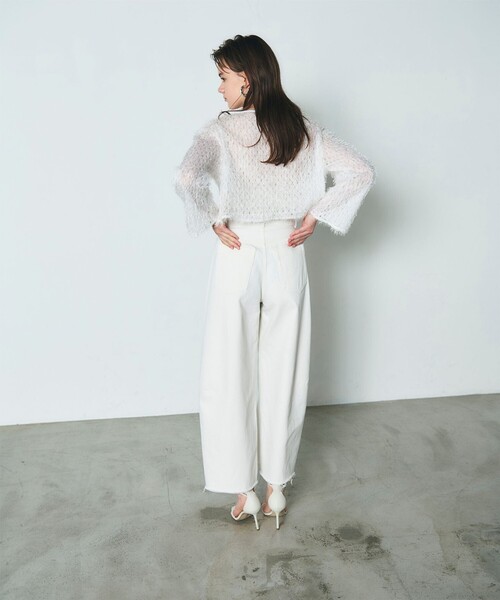 GRACE CONTINENTAL 切替ボリュームデニム 切替ボリュームデニム（デニムパンツ）｜GRACE CONTINENTAL