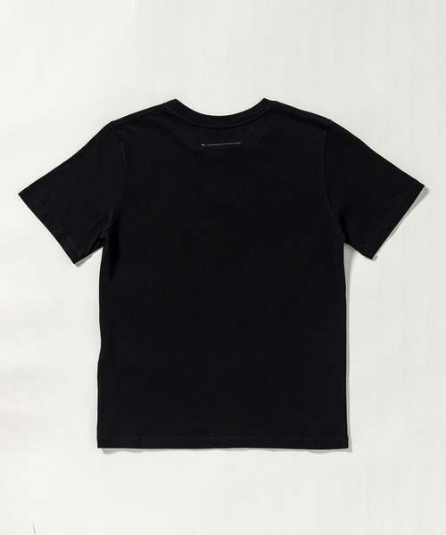 新品　メゾンマルジェラキッズ ロゴTシャツ　半袖　ブラック　ブランド MM6 tシャツ Maison Margiela(エムエムシックス メゾン