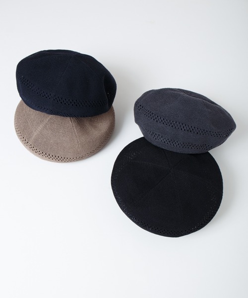 RACAL（ラカル） 帽子 ベレー帽 Whole Garment Single Knit Beret