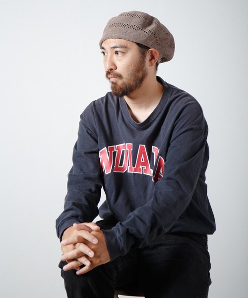 RACAL（ラカル） 帽子 ベレー帽 Whole Garment Single Knit Beret