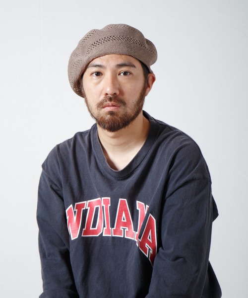 RACAL（ラカル） 帽子 ベレー帽 Whole Garment Single Knit Beret