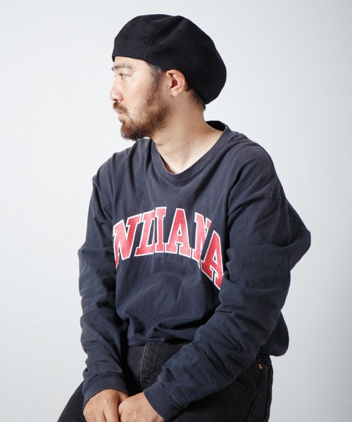 RACAL（ラカル） 帽子 ベレー帽 Whole Garment Single Knit Beret