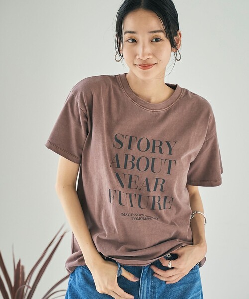 coen tシャツ ピグメントアソートロゴプリントTシャツ24FW