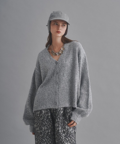 カーディガン lame knit cardigan LAME KNIT CARDIGAN