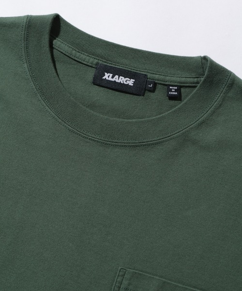 XLARGE tシャツ MINI STANDARD LOGO L/S POCKET TEE メンズ