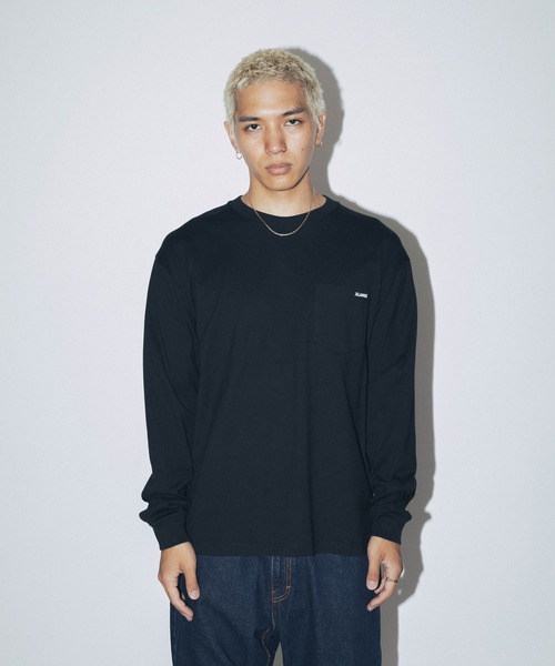XLARGE tシャツ MINI STANDARD LOGO L/S POCKET TEE メンズ