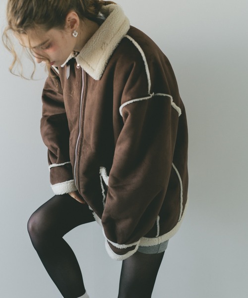 VANNIE U（ヴァニーユー） ムートンコート ボアコート リバーシブル