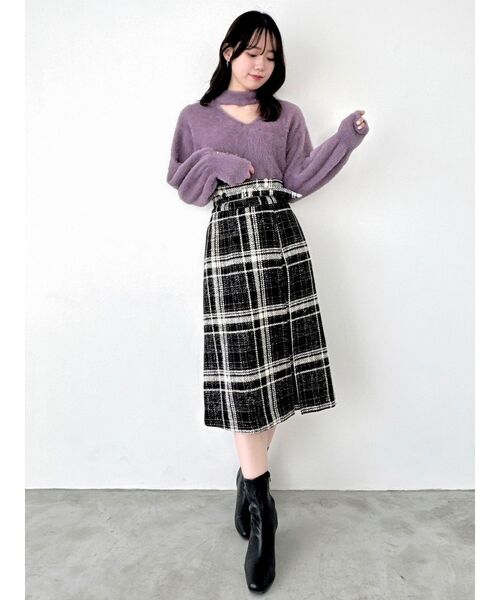 dazzlin バリエIラインミディスカート 完売品 試着のみ美品 dazzlin スカート バリエIラインミディスカート : ZOZOTOWN