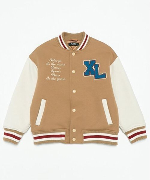 XLARGE KIDS ブルゾン アウター ダンボールニット中綿スタジャン 