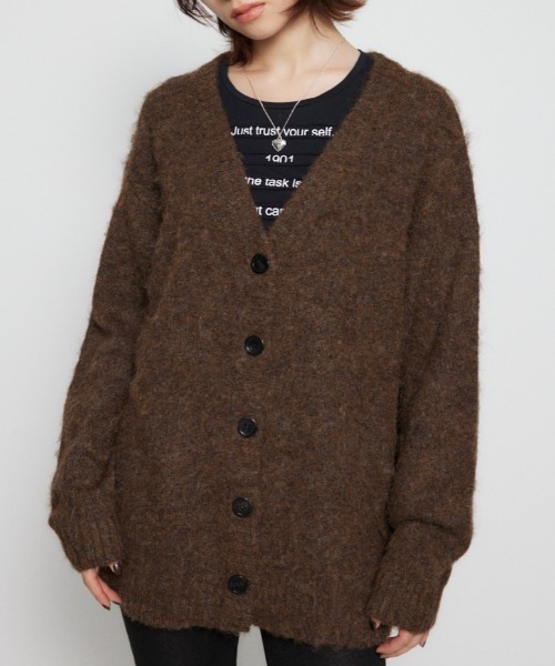 LAGUA GEM（ラグアジェム） カーディガン DEEP MIX OVER カーディガン