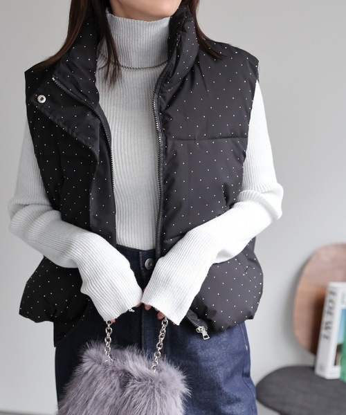 本日限定4000円引き　[Bott] 25AWロゴ ダウンベスト 国内発送【BoTT】B Logo Down Vest (BoTT/ダウンベスト) B Logo Down