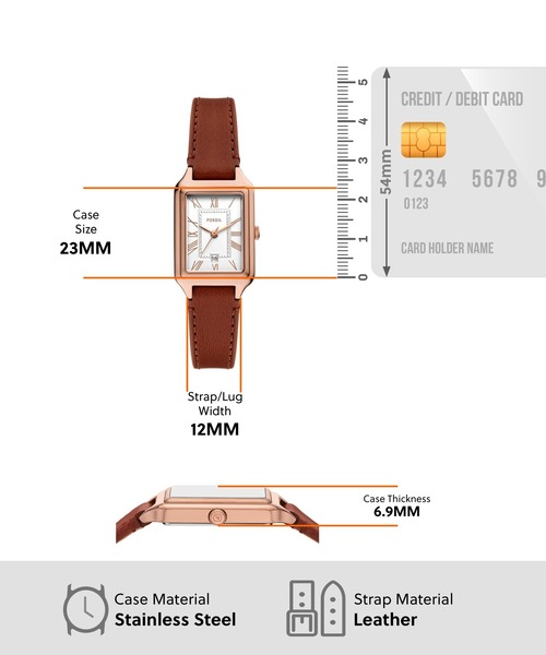 FOSSIL 腕時計 フォッシル レディース アナログ レザー