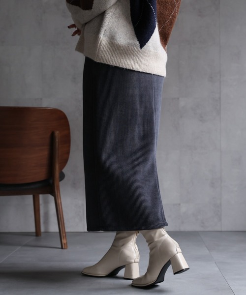ap retro スカート 「選べるカラー」タイトスカート/コーデュロイ