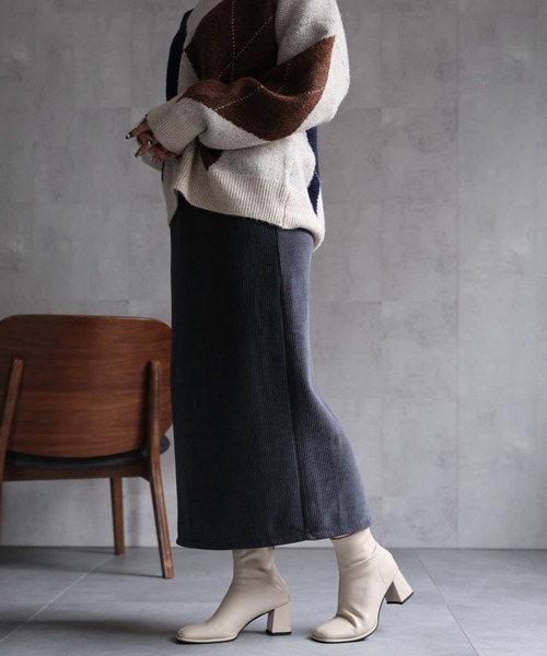 美品】A.P.C.ひざ丈タイトコーデュロイスカート サイズ38 A.P.C.