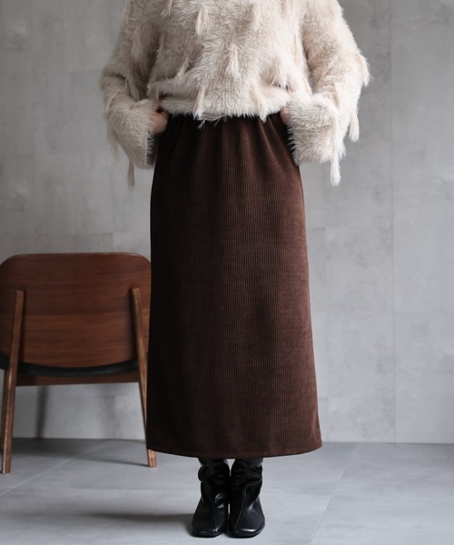 ap retro スカート 「選べるカラー」タイトスカート/コーデュロイ