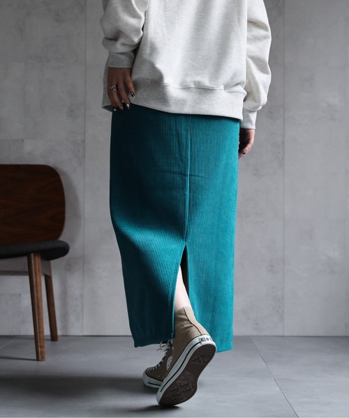 ap retro スカート 「選べるカラー」タイトスカート/コーデュロイ