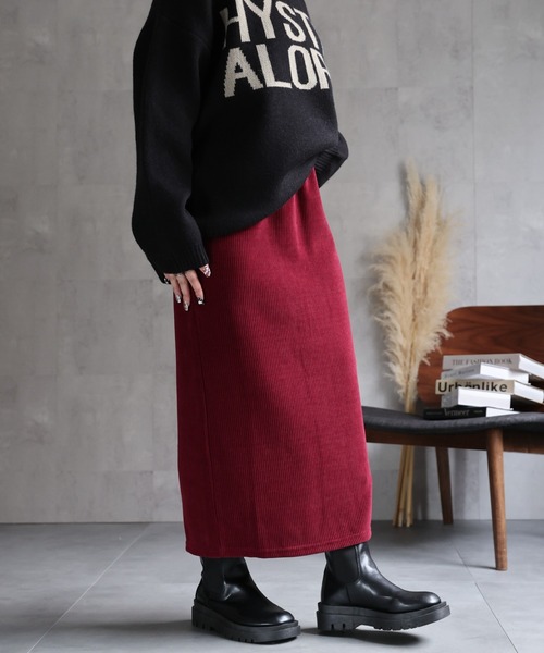 ap retro スカート 「選べるカラー」タイトスカート/コーデュロイ