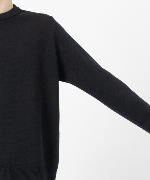 【新品】NissyNaptime.ニットラガーシャツ(ブラックM) STYLEMIXER | ラガーニットトップ (ニット ) |SHEL'TTER WEBSTORE