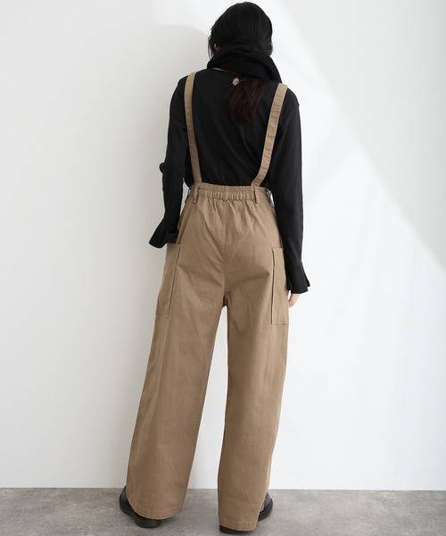 エディットクロージング　オーバーオール サロペット ElegChic サロペット オーバーオール サイドビックポケットサロペット