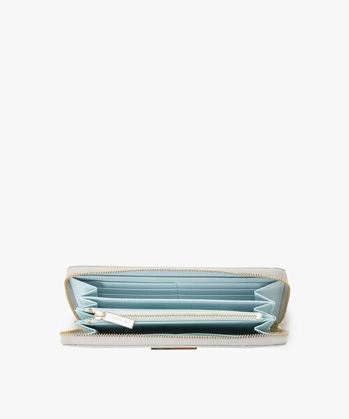 agnes b.（アニエスベー） ミニ 長財布 財布 レザー ラウンドジップ