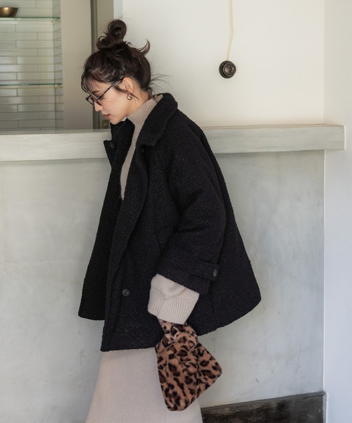 「coca（coca）」 ステンカラーコート M ブラック レディース_画像3