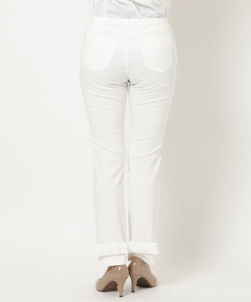 Rose Tiara パンツ 裾リボンレギンスパンツ レディース