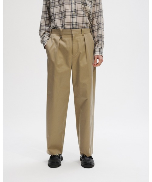 ワイドパンツ スラックス CHINO SLACKS メンズ レディースの画像