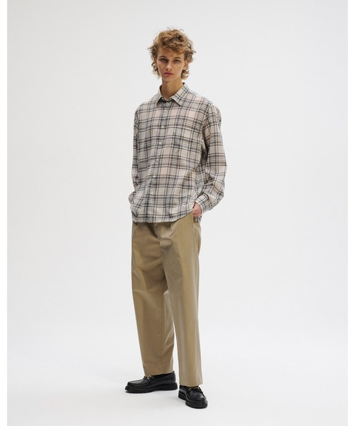 ワイドパンツ スラックス CHINO SLACKS メンズ レディースの画像