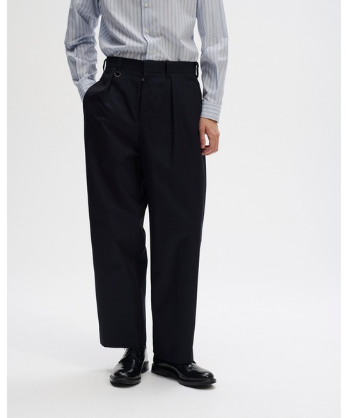 ワイドパンツ スラックス CHINO SLACKS メンズ レディースの画像