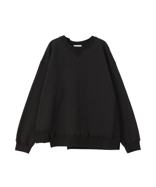 未使用品 ズッカ zucca ドッキング プルオーバー パーカー トレーナー 長袖 ノースリーブ 2点セット M 黒 ブラック /AQ ■OS ZUCCa - ズッカ ドッキング プルオーバー パーカー トレーナー 2