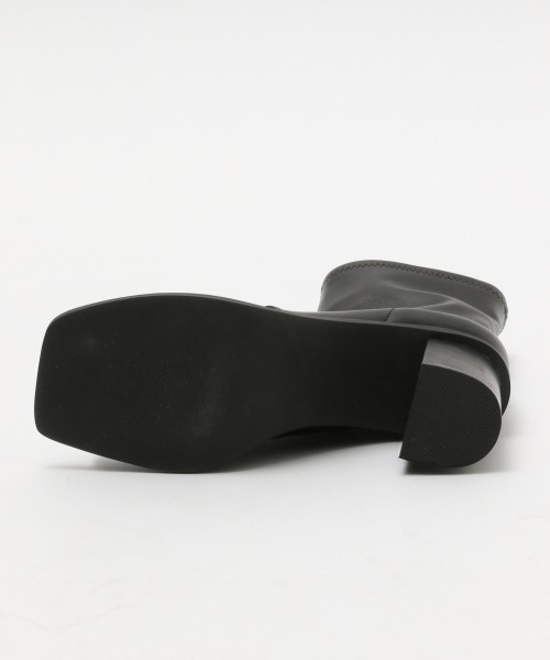 「JEANASIS」 オープントゥブーツ LARGE ブラック レディース_画像7