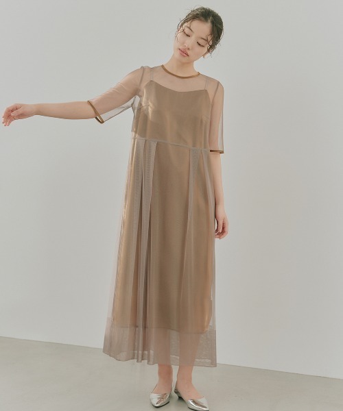 kaeneドレス kaene ドレス シャンブレードッキングドレス : ZOZOTOWN Yahoo