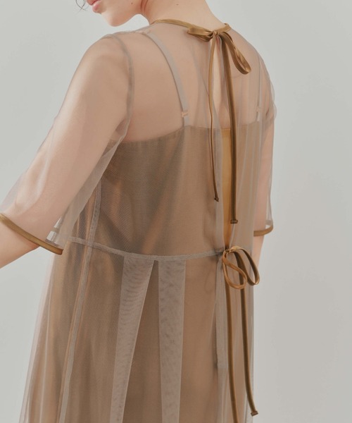 kaene ドレス シャンブレードッキングドレス : ZOZOTOWN Yahoo