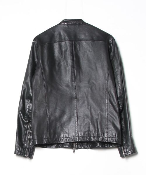 Lui's（ルイス） レザーブルゾン MEDIUM ブラック メンズ : ZOZOTOWN
