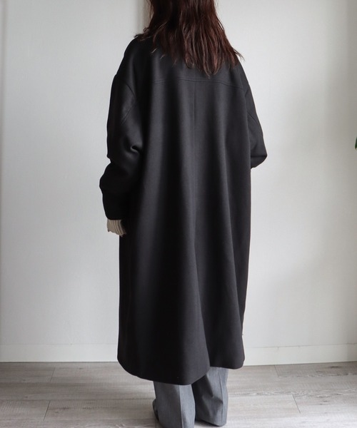 「COURO」 ステンカラーコート L ブラック レディース_画像5
