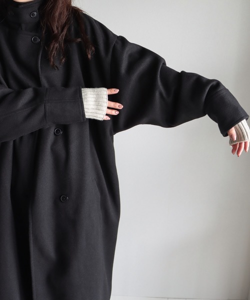 「COURO」 ステンカラーコート L ブラック レディース_画像7