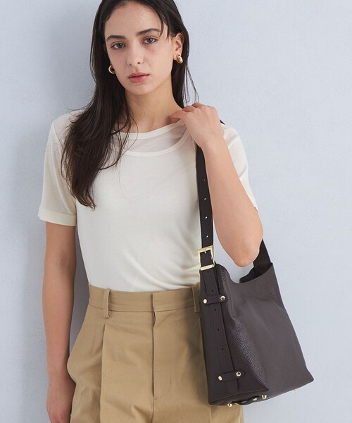 グリーンレーベル別注　PRATO MADE IN ITALY ボディバッグ　牛革 グリーンレーベル別注 PRATO MADE IN ITALY ボディバッグ 牛革